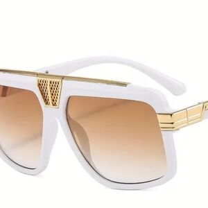 White and Gold Sunglasses